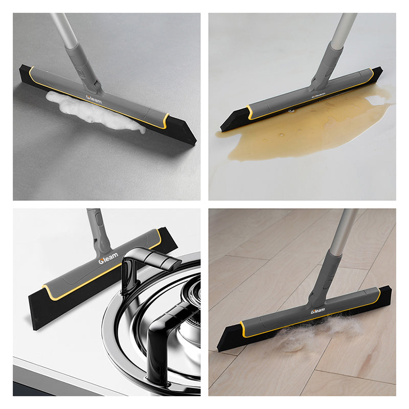 Floor Squeegee Large Wet room Rubber Floor Squeegee Heavy Duty Outdoor Indoor Aluminium Cleaning Squeegee for Kitchen and Shower Floor